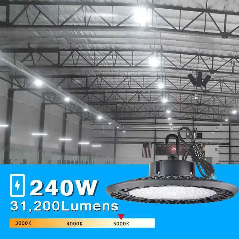 2021 Type 240W LED UFO High Bay Lights Industrial Light with PC Lens